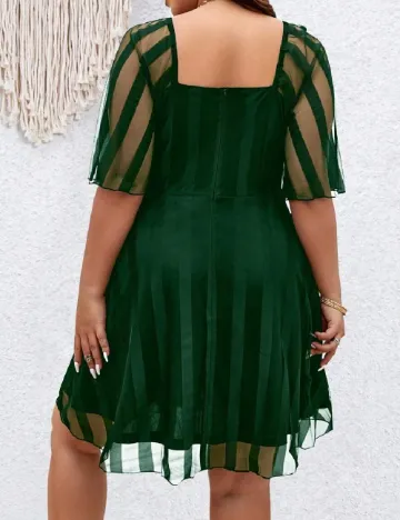 Rochie scurta SHEIN CURVE, verde Verde