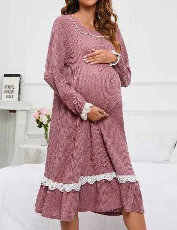 Rochie de noapte SHEIN Maternity, roz Roz