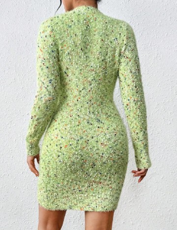 Rochie scurta SHEIN, verde