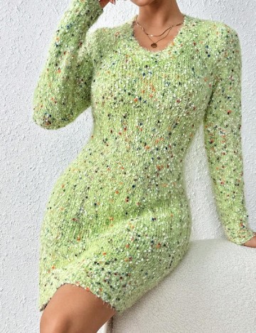 Rochie scurta SHEIN, verde