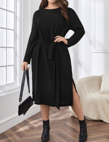 Rochie medie SHEIN CURVE, negru