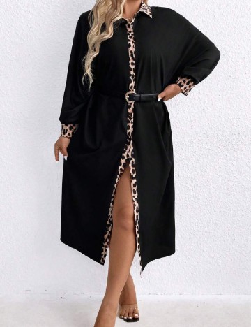 Rochie medie SHEIN CURVE, negru