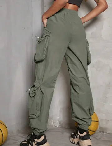 Pantaloni SHEIN, verde Verde