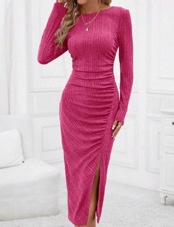 Rochie medie SHEIN, magenta