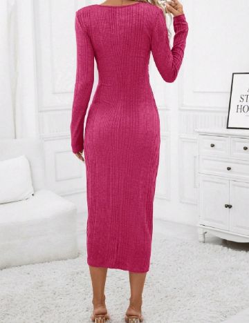 Rochie medie SHEIN, magenta