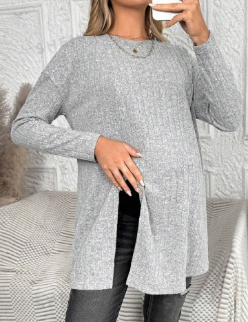 Bluza SHEIN Maternity, gri