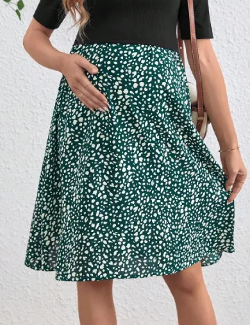 Rochie scurta SHEIN Maternity, verde Verde