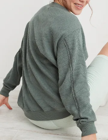 Bluza Aerie, verde Verde