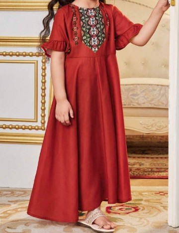 Rochie Shein Kids, caramiziu