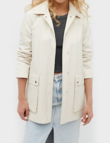 Trench Stradivarius, ecru