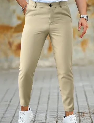 Pantaloni SHEIN, bej Crem