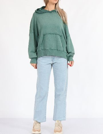 Hanorac OVERSIZE American Eagle, verde