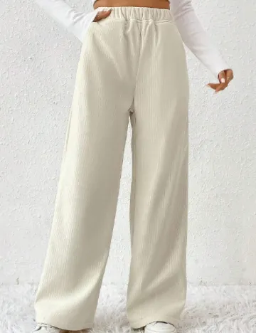 Pantaloni SHEIN, alb Alb