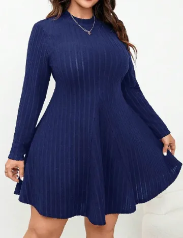 Rochie scurta SHEIN CURVE, bleumarin Albastru