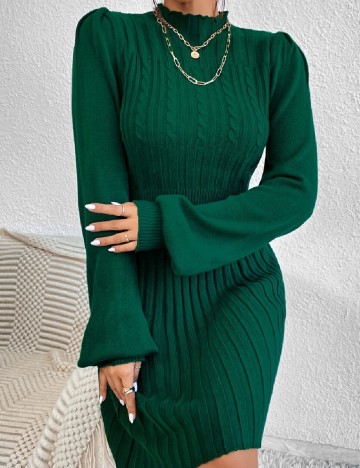 Rochie scurta SHEIN, verde