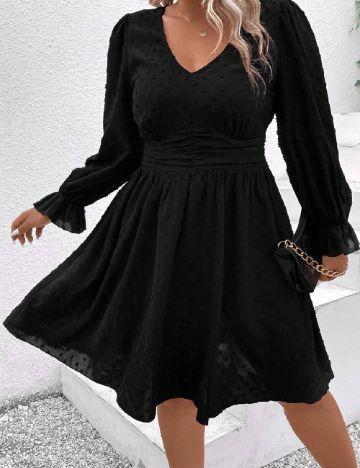 Rochie scurta SHEIN CURVE, negru