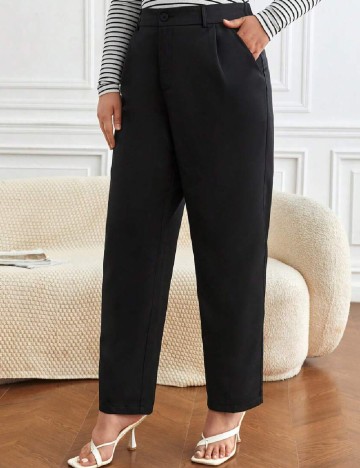 Pantaloni SHEIN CURVE, negru