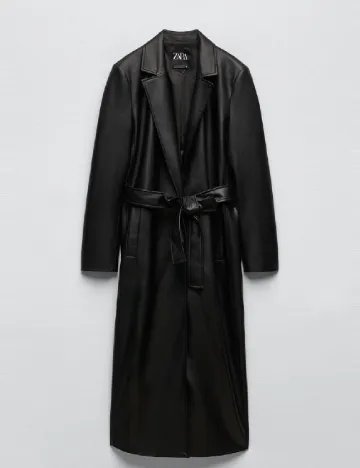 Trench Zara, negru Negru