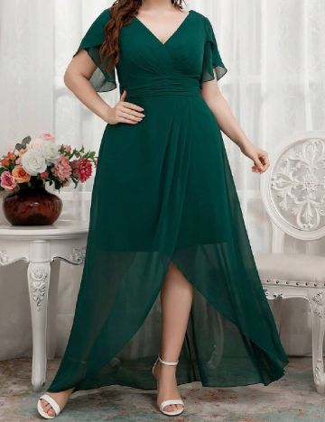 Rochie lunga SHEIN CURVE, verde