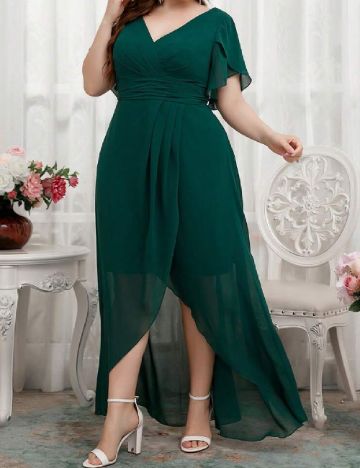 Rochie lunga SHEIN CURVE, verde