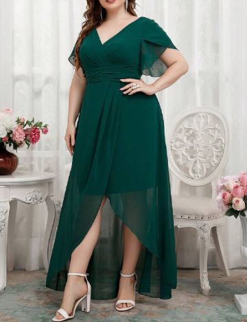 Rochie lunga SHEIN CURVE, verde