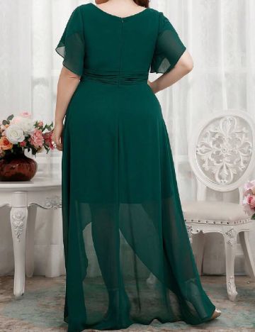 Rochie lunga SHEIN CURVE, verde