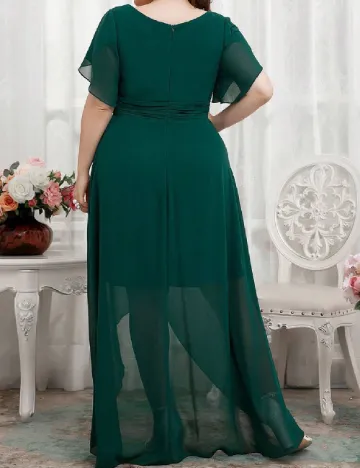 Rochie lunga SHEIN CURVE, verde Verde