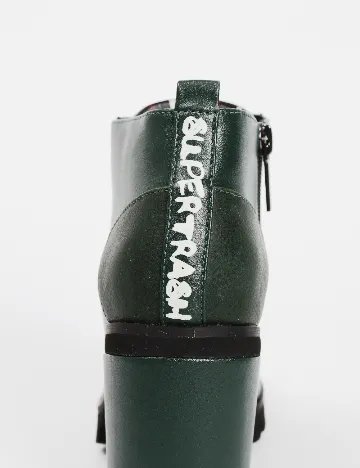 Botine SuperTrash, verde Verde