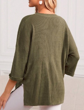 Bluza SHEIN Maternity, verde