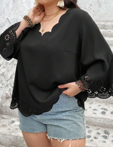 Bluza SHEIN CURVE, negru