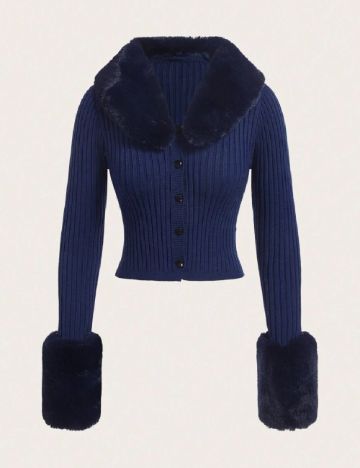 Cardigan SHEIN, bleumarin