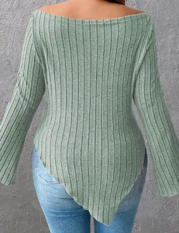 Bluza SHEIN CURVE, verde Verde