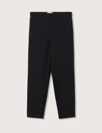 Pantaloni Mango Violeta, negru Negru