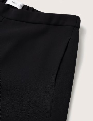 Pantaloni Mango Violeta, negru