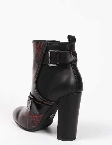 Botine SuperTrash, negru/rosu Negru