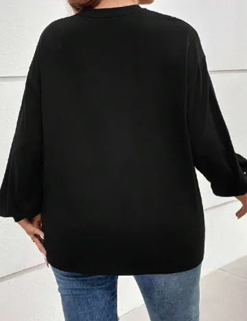 Bluza SHEIN CURVE, negru Negru