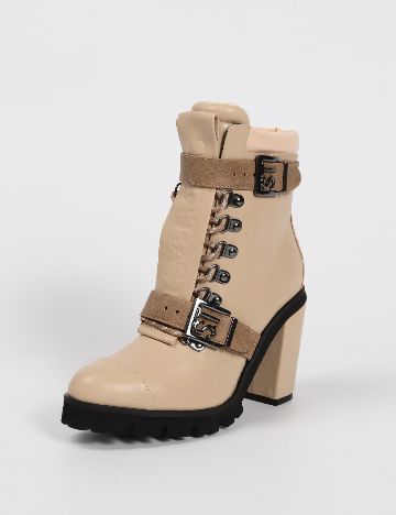 Botine SuperTrash, crem