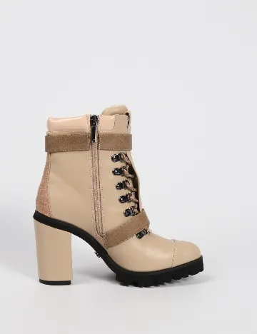 Botine SuperTrash, crem Crem