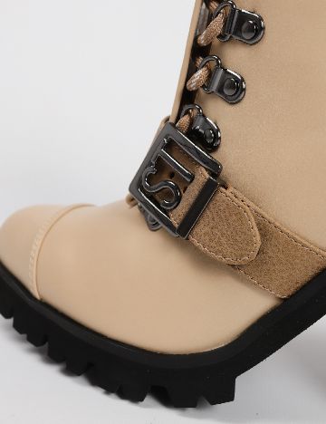 Botine SuperTrash, crem