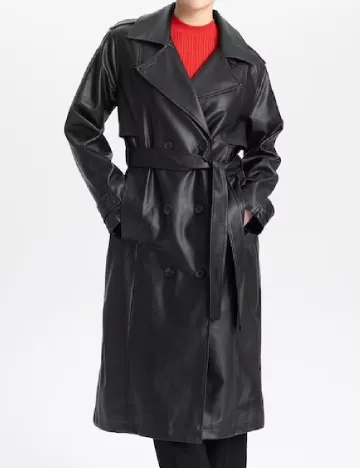 Trench DeFacto, negru Negru