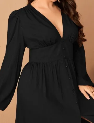 Rochie medie SHEIN CURVE, negru Negru