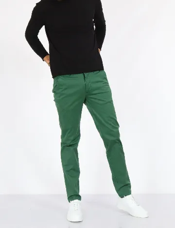 Pantaloni Guess, verde Verde