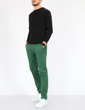 Pantaloni Guess, verde Verde