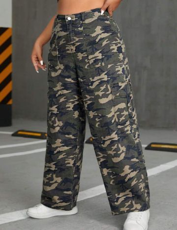 Pantaloni SHEIN CURVE, army