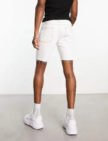 Pantaloni scurti ASOS, alb Alb