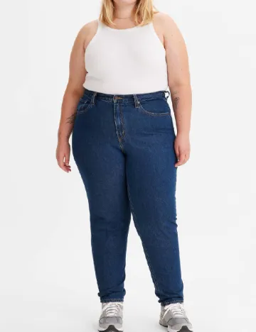 Blugi Levi S Plus Size, bleumarin Albastru