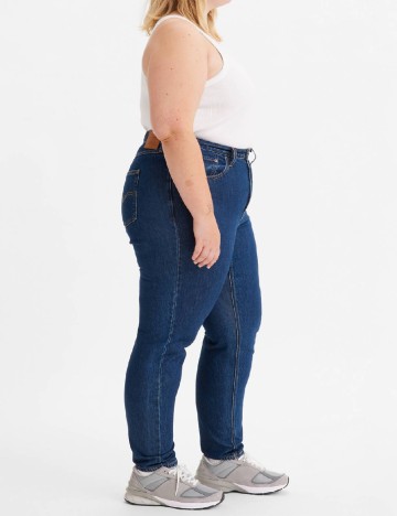 Blugi Levi S Plus Size, bleumarin