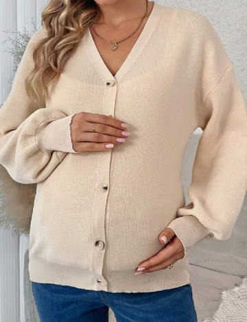 Cardigan SHEIN Maternity, crem