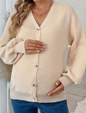 Cardigan SHEIN Maternity, crem Crem