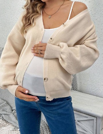 Cardigan SHEIN Maternity, crem